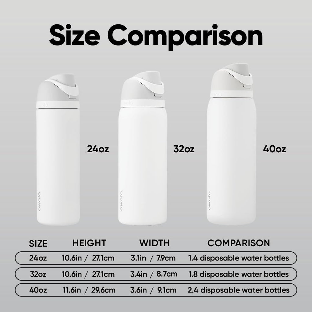 Owala FreeSip 40 oz — Shy Marshmallow