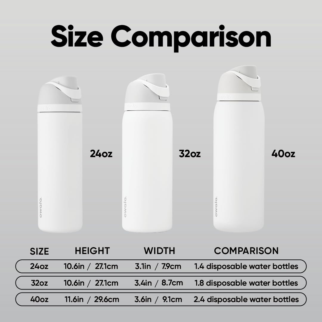 Owala FreeSip 40 oz — Shy Marshmallow