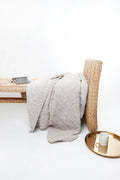 Foggy Dew Cable Knit Throw
