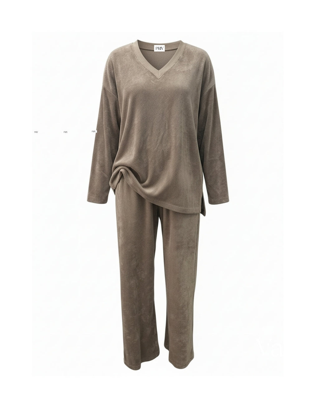 French Terry Lounge Set — Latte